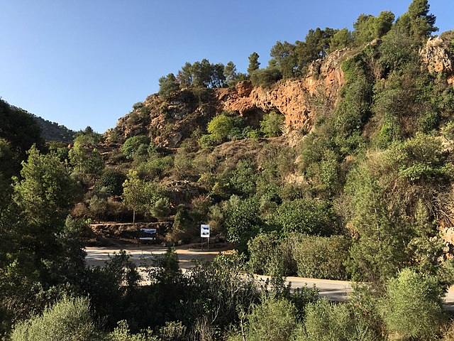 Paisaje de colinas de Taforalt, Marruecos.